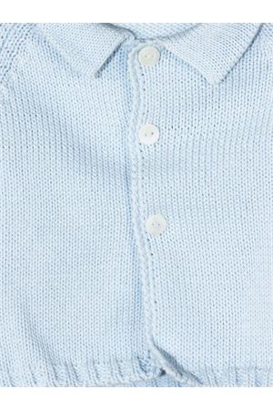 Cardigan in cotone tricot azzurro LITTLE BEAR KIDS | 3024CIELO